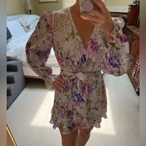 Beach riot Victoria Chapman floral wrap dress